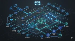 Cloud-first Laravel architecture diagram showing modular design with AWS and Docker